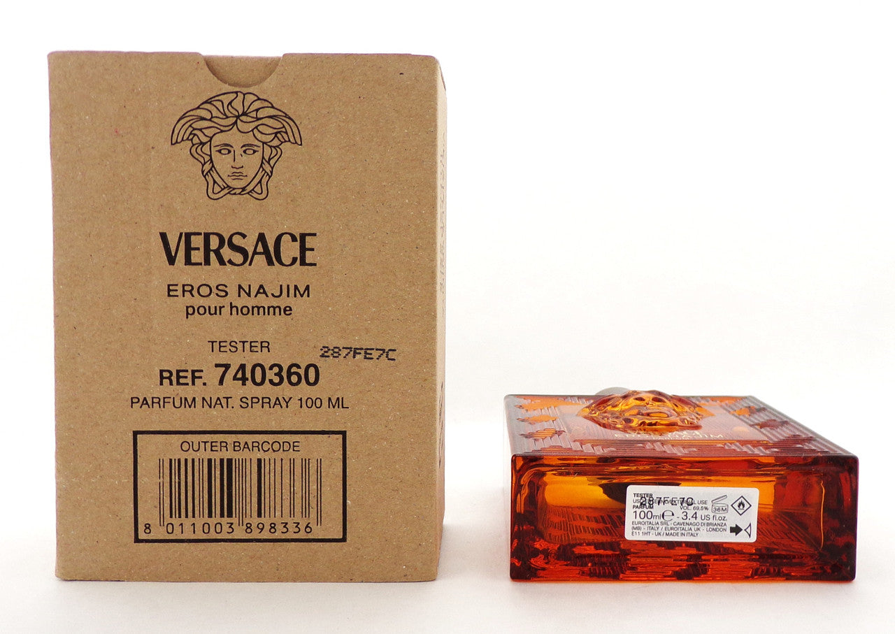 Versace Eros NAJIM Pour Homme 100 ml./3.4 oz. PARFUM Spray New Tester