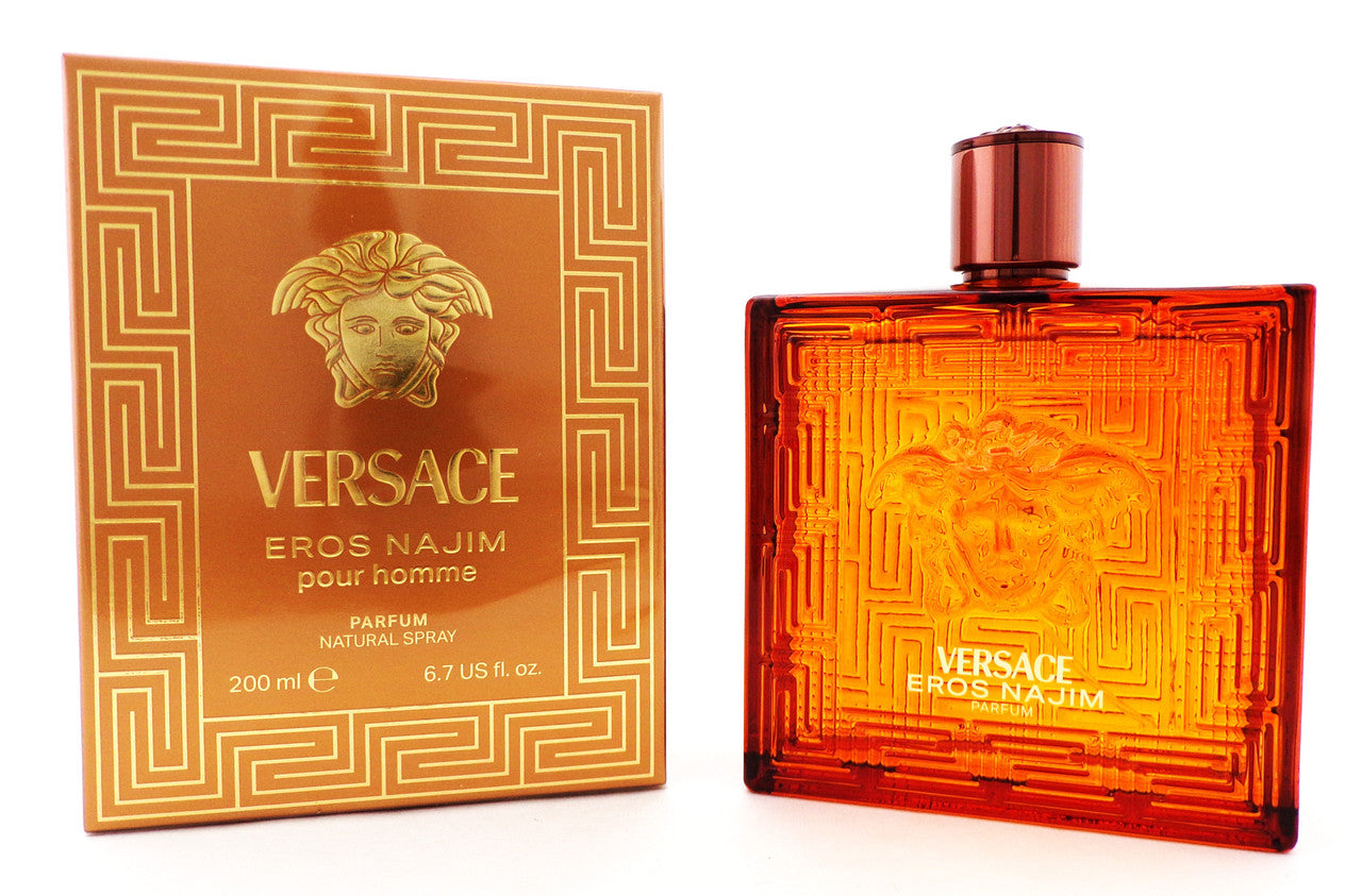 Versace Eros NAJIM Pour Homme 200 ml./6.7 oz. PARFUM Spray New in Sealed Box