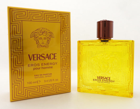 Versace Eros ENERGY Pour Homme 100 ml./3.4 oz. EDP Spray New in Sealed Box
