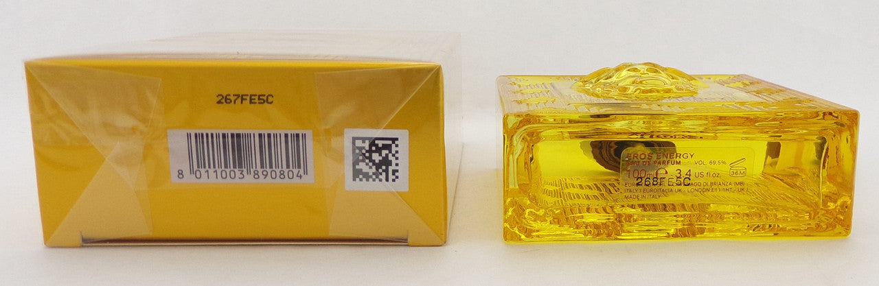 Versace Eros ENERGY Pour Homme 100 ml./3.4 oz. EDP Spray New in Sealed Box