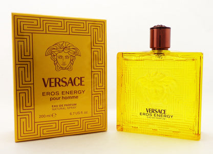 Versace Eros ENERGY Pour Homme 200 ml./6.7 oz. Eau de Parfum Spray New in Sealed Box