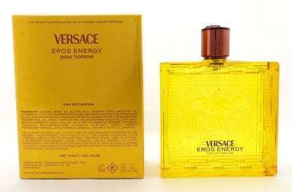 Versace Eros ENERGY Pour Homme 200 ml./6.7 oz. Eau de Parfum Spray New in Sealed Box