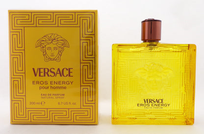 Versace Eros ENERGY Pour Homme 200 ml./6.7 oz. Eau de Parfum Spray New in Sealed Box