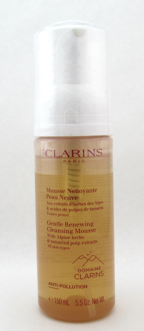 Clarins Gentle Renewing Cleansing Mousse All Skin 150 ml./ 5.5 oz. New Sealed
