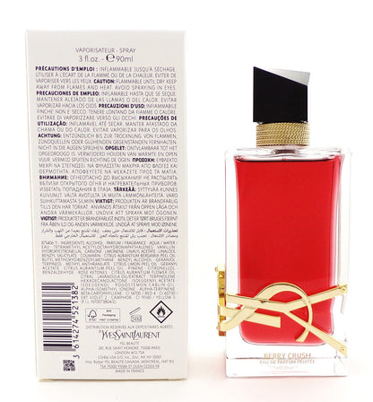 Yves Saint Laurent Libre Berry Crush 3.0 oz. EDP Spray for Women. New Tester w/Cap