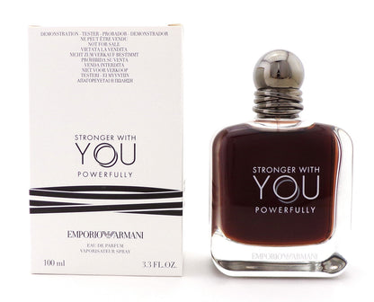 Emporio Armani Stronger With You POWERFULLY 3.3 oz. EDP Spray Men. New Tester w/Cap