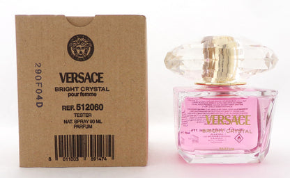Versace Bright Crystal 3.0 oz./90 ml. PARFUM Spray For Women. New Tester