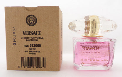 Versace Bright Crystal 3.0 oz./90 ml. PARFUM Spray For Women. New Tester