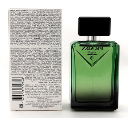 Prada PARADIGME 3.3 oz Eau de Parfum Refillable Spray for Men. New Tester w/Cap