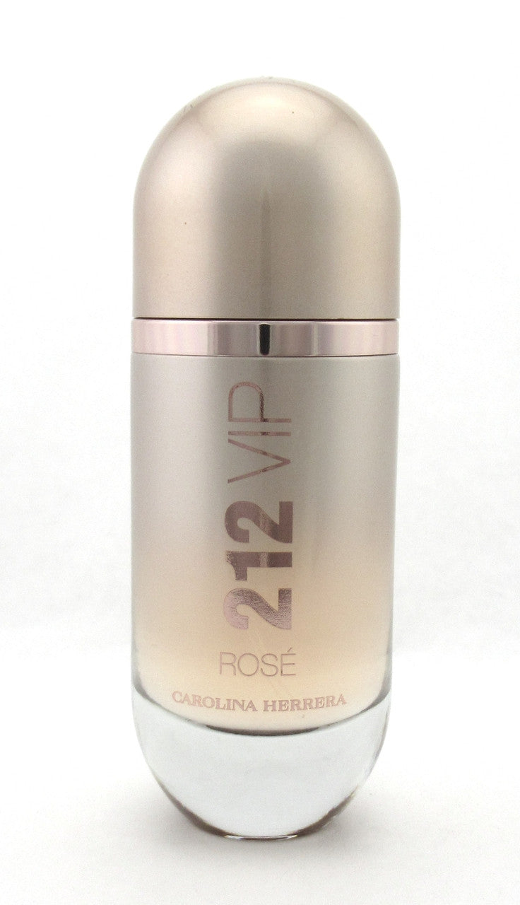 212 VIP Rose by Carolina Herrera EDP Spray for Women 80 ml./ 2.7 oz.  NO BOX Lower Fragrance Level Scratched Cap