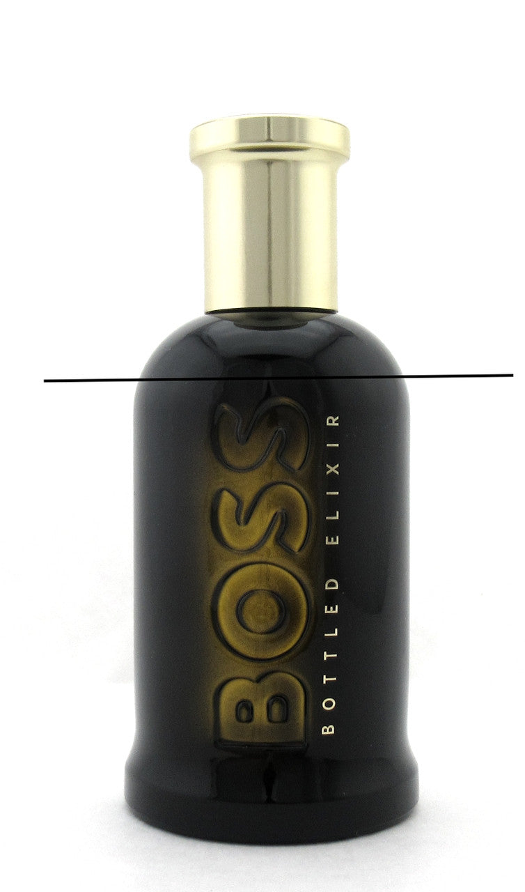 Boss BOTTLED ELIXIR by Hugo Boss 3.3 oz. Parfum Intense Spray for Men TESTER w/Cap Lower Fragrance Level