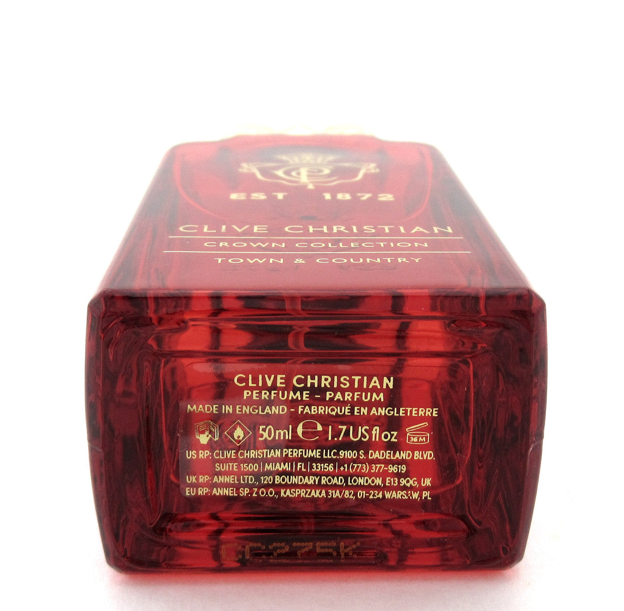 Clive Christian Town & Country 1.7 oz./ 50 ml. Parfum Spray Unisex NO BOX Slightly Lower Fragrance Level