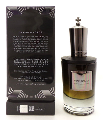 GRAND MASTER by Mind Games 3.4 oz. Extrait de Parfum Spray. New Sealed Box