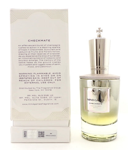 CHECKMATE by Mind Games 3.4 oz. Extrait de Parfum Spray Unisex. New Sealed Box