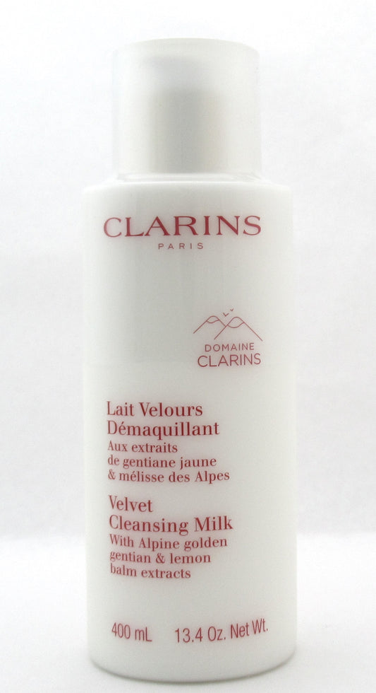 Clarins Velvet Cleansing Milk 400 ml./ 13.4 oz. New Sealed Bottle
