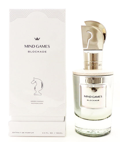 BLOCKADE by Mind Games 3.4 oz. Extrait de Parfum Spray Unisex. New Sealed Box