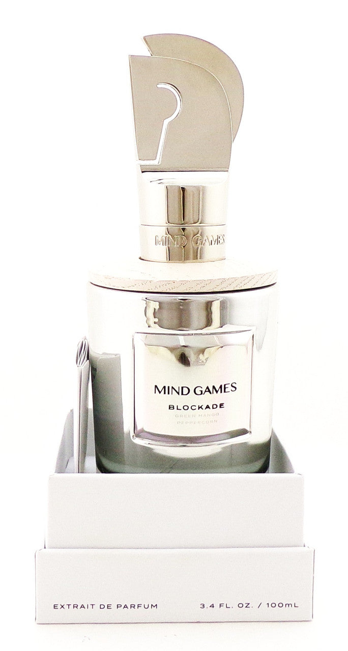 BLOCKADE by Mind Games 3.4 oz. Extrait de Parfum Spray Unisex. New Sealed Box