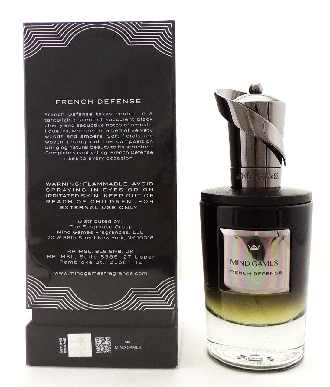 FRENCH DEFENSE by Mind Games 3.4 oz. Extrait de Parfum Spray. New Sealed Box