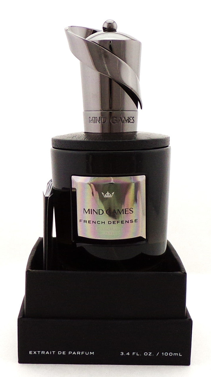 FRENCH DEFENSE by Mind Games 3.4 oz. Extrait de Parfum Spray. New Sealed Box