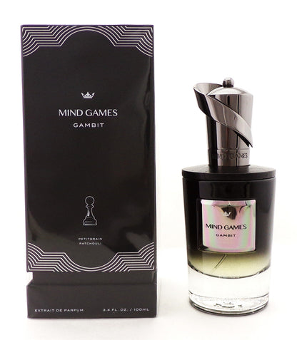 GAMBIT by Mind Games 3.4 oz. Extrait de Parfum Spray. New Sealed Box