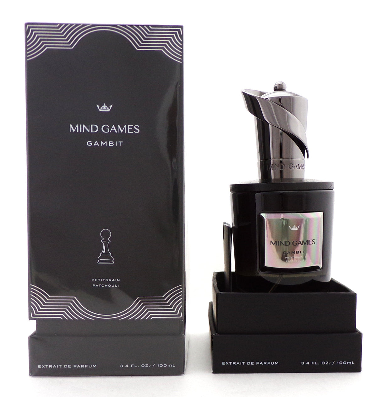 GAMBIT by Mind Games 3.4 oz. Extrait de Parfum Spray. New Sealed Box