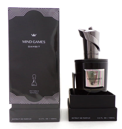 GAMBIT by Mind Games 3.4 oz. Extrait de Parfum Spray. New Sealed Box