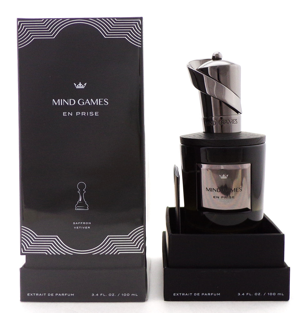 EN PRISE by Mind Games 3.4 oz. Extrait de Parfum Spray Unisex. New Sealed Box