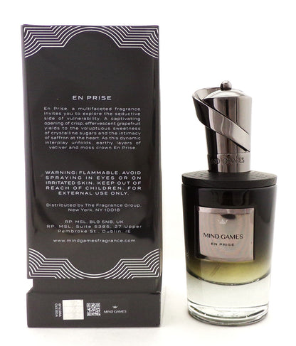EN PRISE by Mind Games 3.4 oz. Extrait de Parfum Spray Unisex. New Sealed Box
