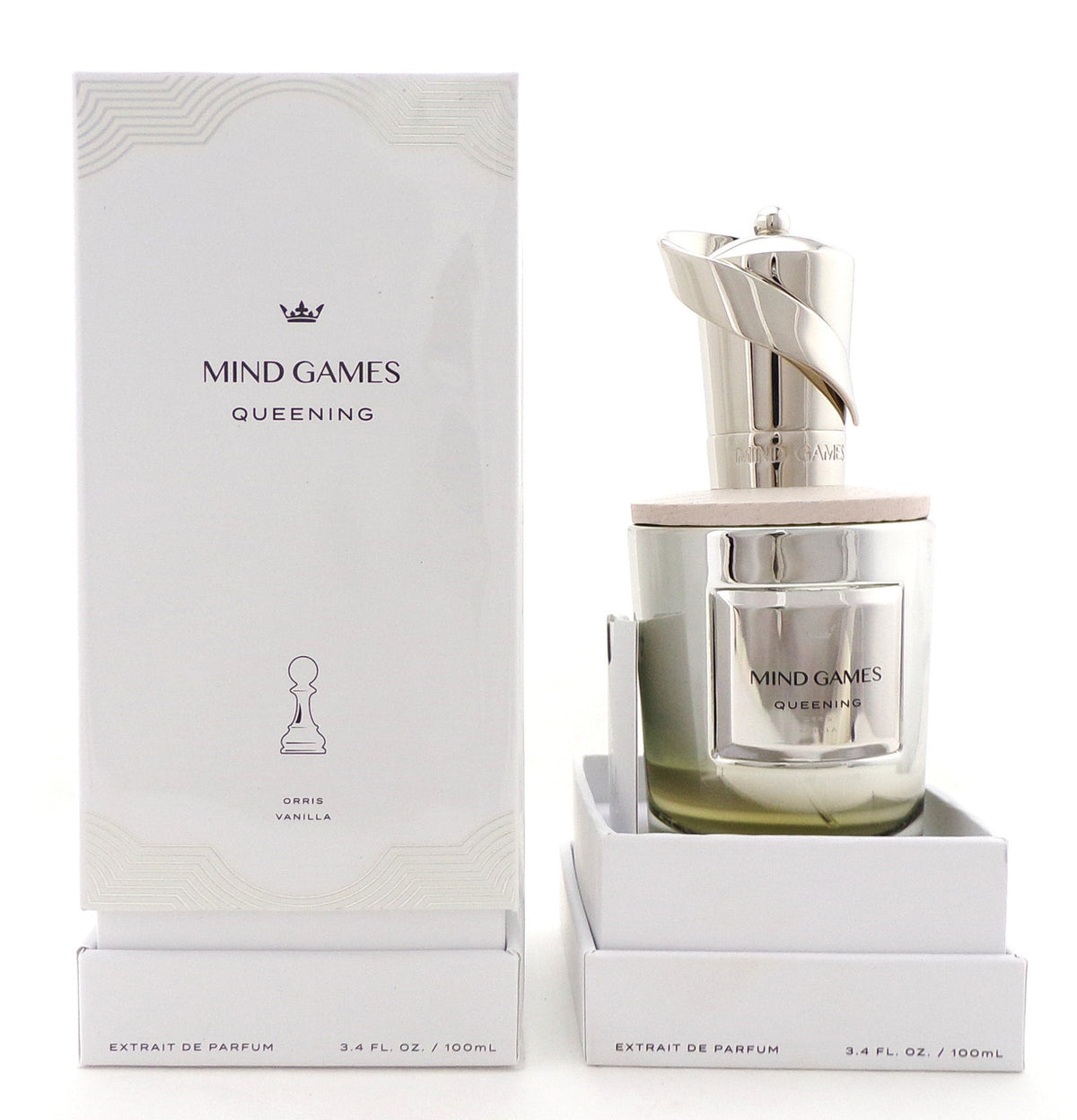 QUEENING by Mind Games 3.4 oz. Extrait de Parfum Spray Unisex. New Sealed Box