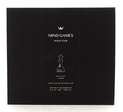 MENTOR by Mind Games 3.4 oz. Extrait de Parfum Spray. Brand New Set