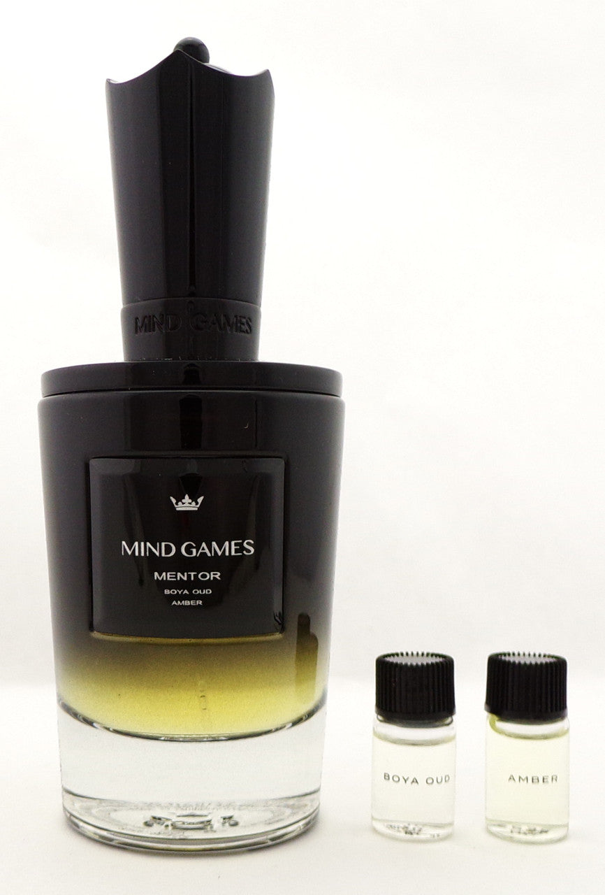 MENTOR by Mind Games 3.4 oz. Extrait de Parfum Spray. Brand New Set