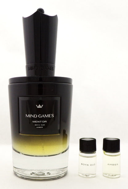 MENTOR by Mind Games 3.4 oz. Extrait de Parfum Spray. Brand New Set