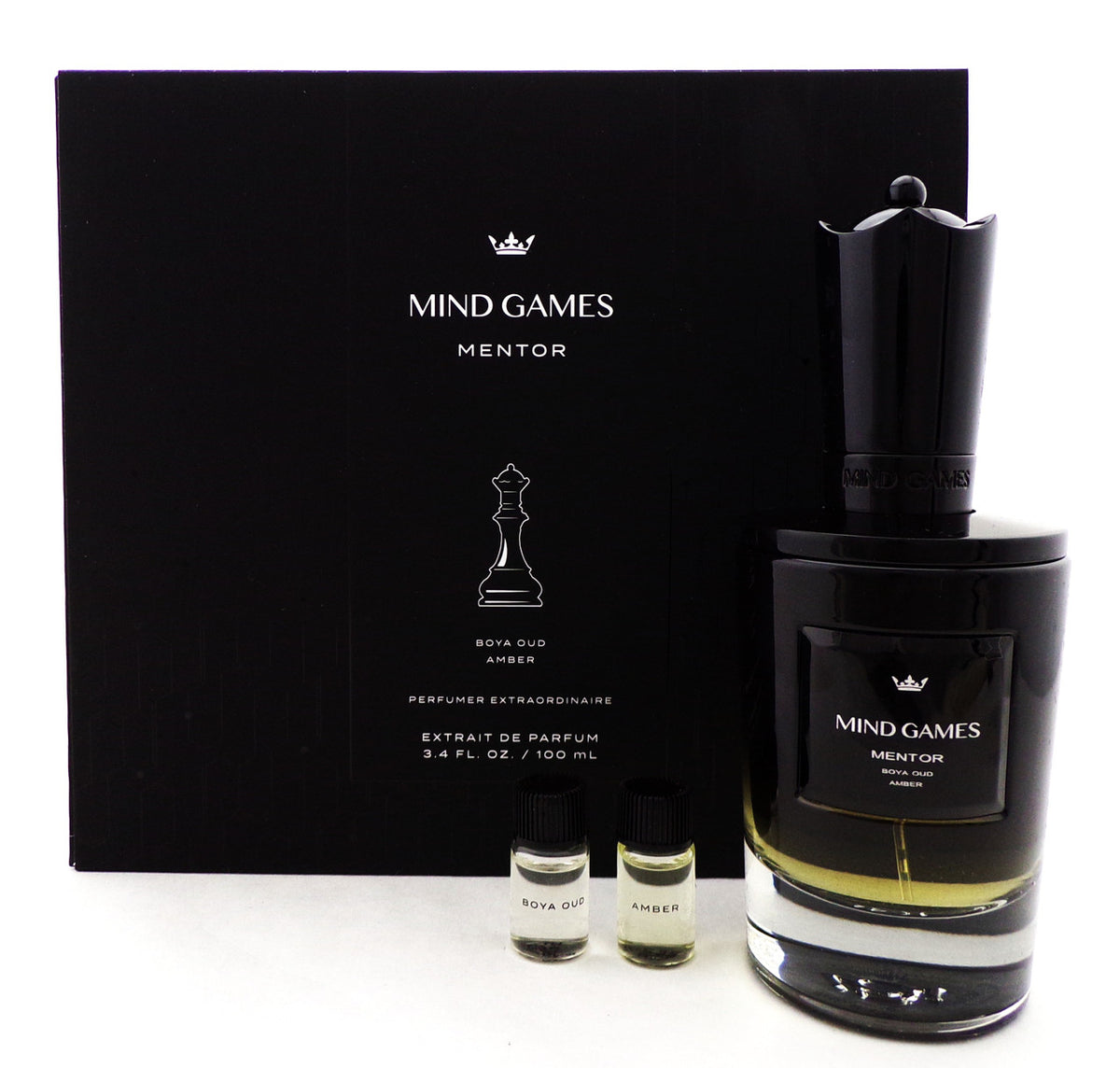 MENTOR by Mind Games 3.4 oz. Extrait de Parfum Spray. Brand New Set
