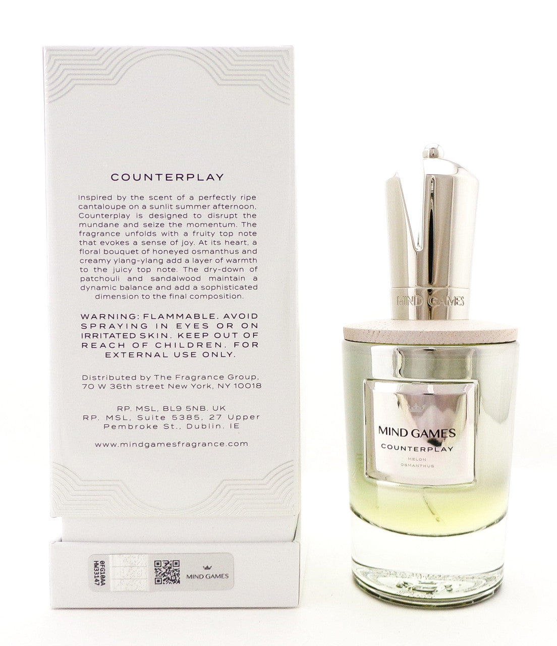 COUNTERPLAY by Mind Games 3.4 oz. Extrait de Parfum Spray. New Sealed Box
