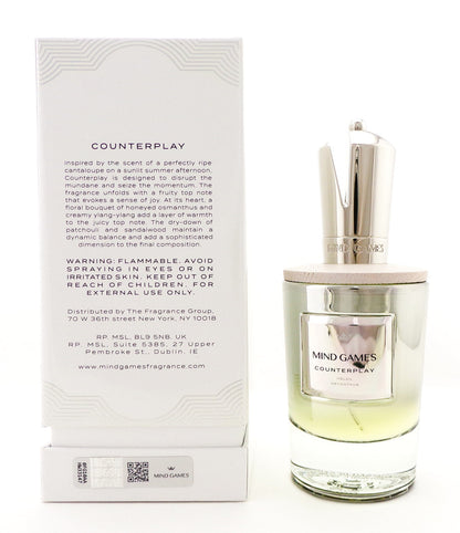 COUNTERPLAY by Mind Games 3.4 oz. Extrait de Parfum Spray. New Sealed Box