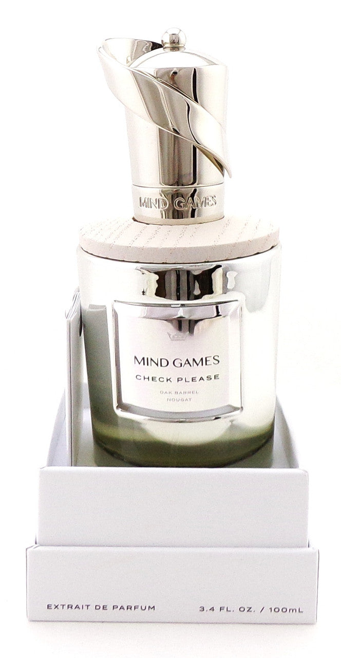 CHECK PLEASE by Mind Games 3.4 oz. Extrait de Parfum Spray. New Sealed Box