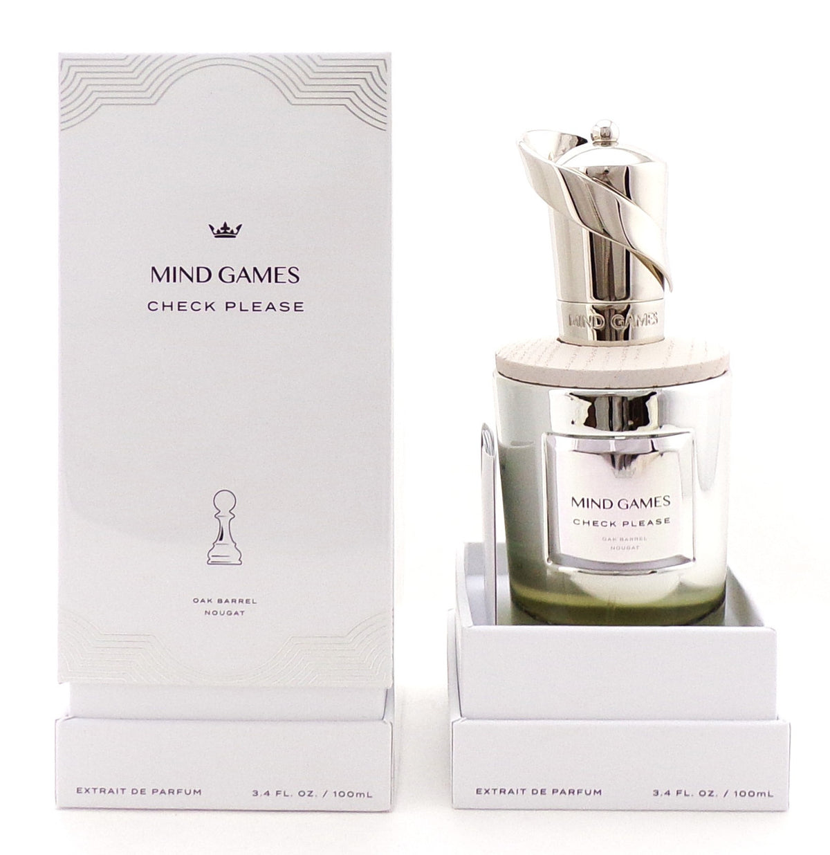 CHECK PLEASE by Mind Games 3.4 oz. Extrait de Parfum Spray. New Sealed Box