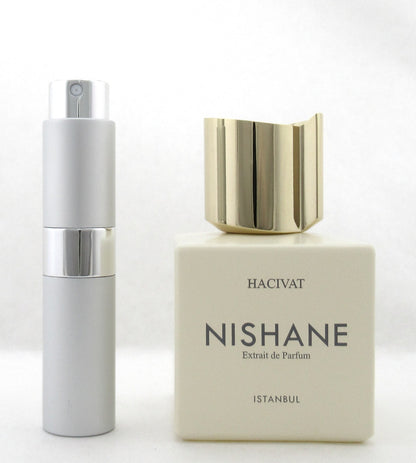 Rebottled: Nishane HACIVAT Extrait De Parfum Refillable Spray 0.27 oz./ 8 ml.