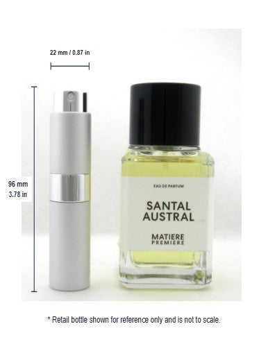 Rebottled: Matiere Premiere SANTAL AUSTRAL Eau De Parfum Refillable Spray 0.27 oz./ 8 ml.