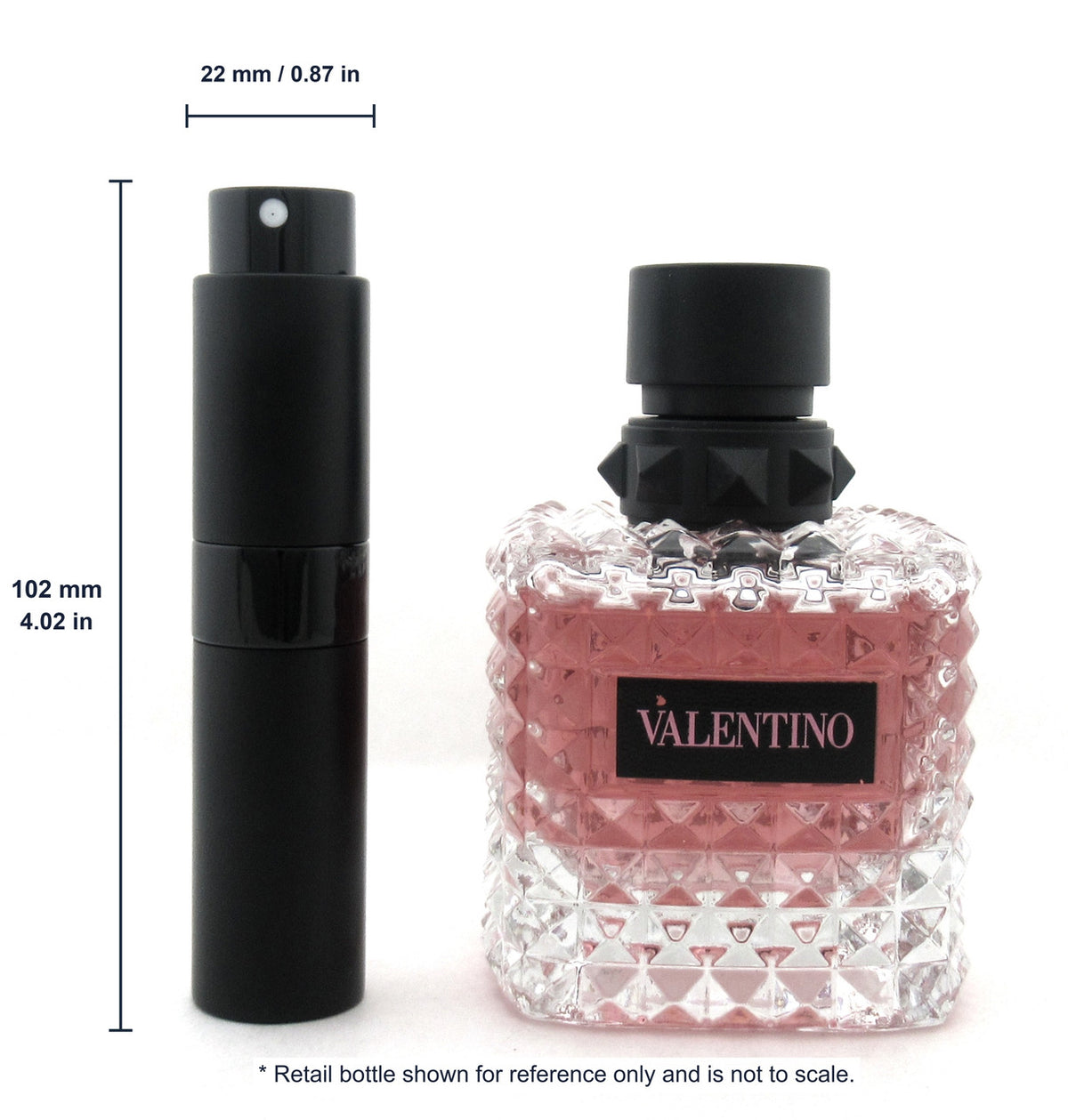Travel Spray: Valentino Donna BORN IN ROMAEau De Parfum Refillable Spray 0.27 oz./ 8 ml.