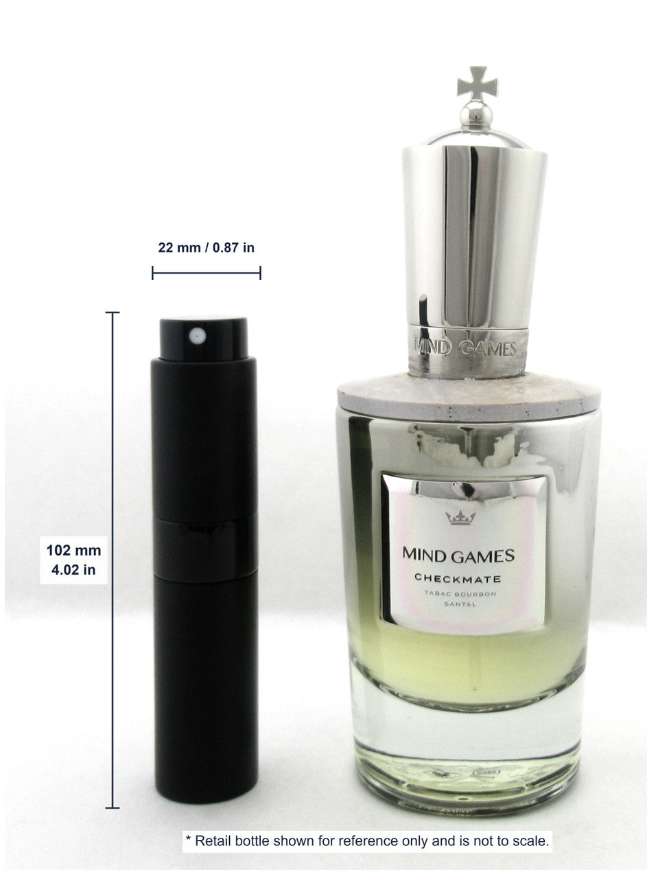 Travel Spray: Mind Games CHECKMATE Extrait De Parfum Refillable Spray 0.27 oz./ 8 ml.
