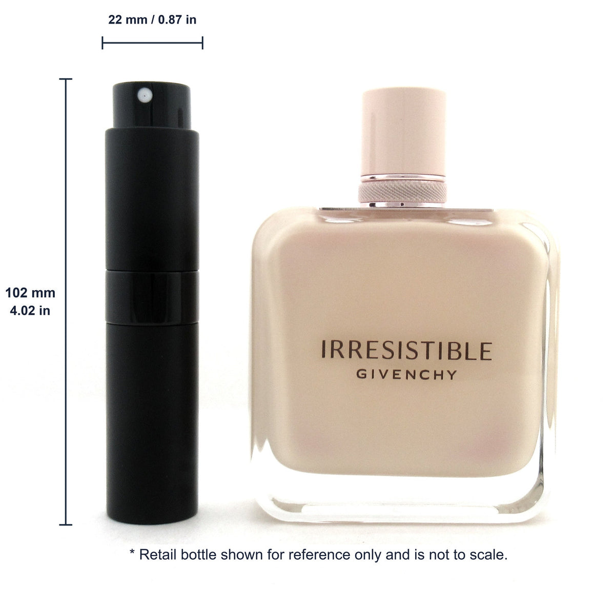 Travel Spray: Givenchy IRRESISTIBLE NUDE VELVET Eau De Parfum Refillable Spray 0.27 oz./ 8 ml.