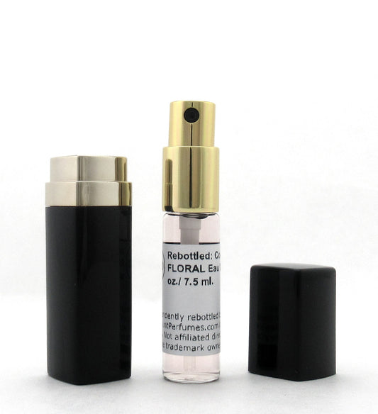 Rebottled: COACH New York FLORAL Eau De Parfum Refillable Spray 0.25 oz./ 7.5 ml.