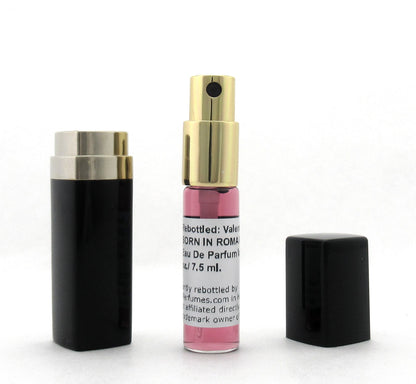 Rebottled: Valentino Uomo BORN IN ROMA INTENSE Eau De Parfum Intense Refillable Spray 0.25 oz./ 7.5 ml.
