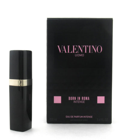 Rebottled: Valentino Uomo BORN IN ROMA INTENSE Eau De Parfum Intense Refillable Spray 0.25 oz./ 7.5 ml.