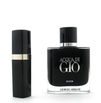 Rebottled: ACQUA DI GIO ELIXIR by Giorgio Armani PARFUM Refillable Spray 0.25 oz./ 7.5 ml.