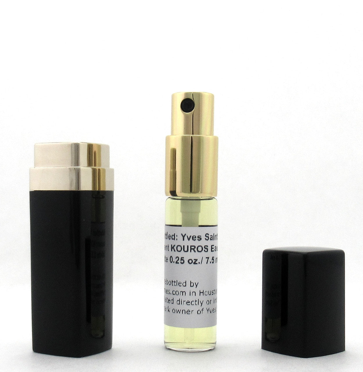 Rebottled: KOUROS by Yves Saint Laurent Eau De Toilette Refillable Spray 0.25 oz./ 7.5 ml.
