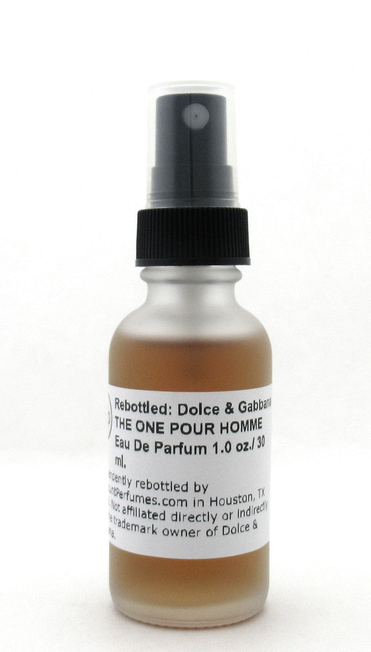 Rebottled: Dolce & Gabbana THE ONE Pour Homme Eau De Parfum Refillable Spray 1.0 oz./ 30 ml. NO BOX