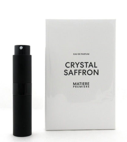 Rebottled: Matiere Premiere CRYSTAL SAFFRON Eau De Parfum Refillable Spray 0.27 oz./ 8 ml.