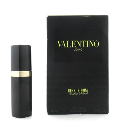 Rebottled: VALENTINO Uomo Born in Roma YELLOW DREAM EDT Refillable Spray 0.25 oz./ 7.5 ml